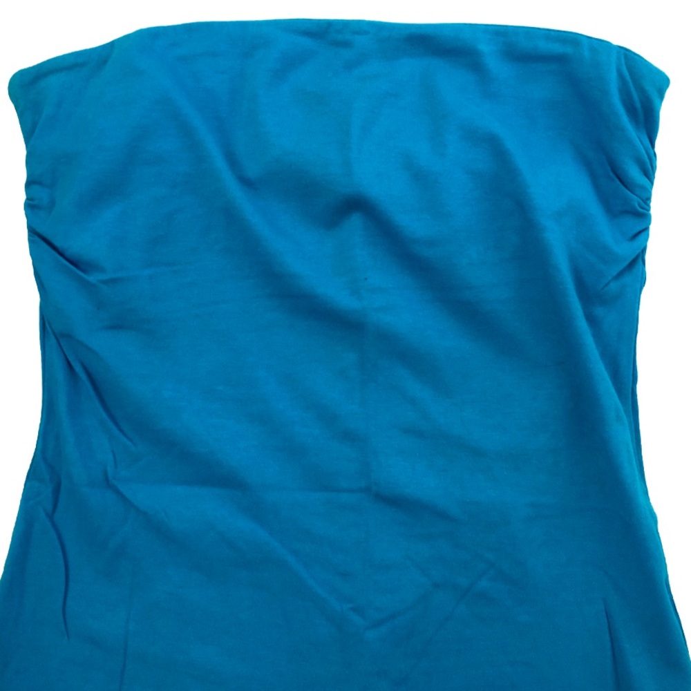 Deb Aqua Blue Strapless Tank Top size small - Picture 2 of 8